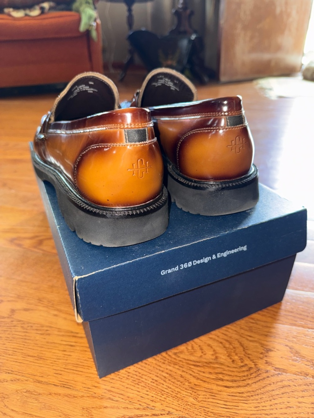Cole Haan Men’s Tan/Brown Leather Bit Loafers - Picture 3 of 8